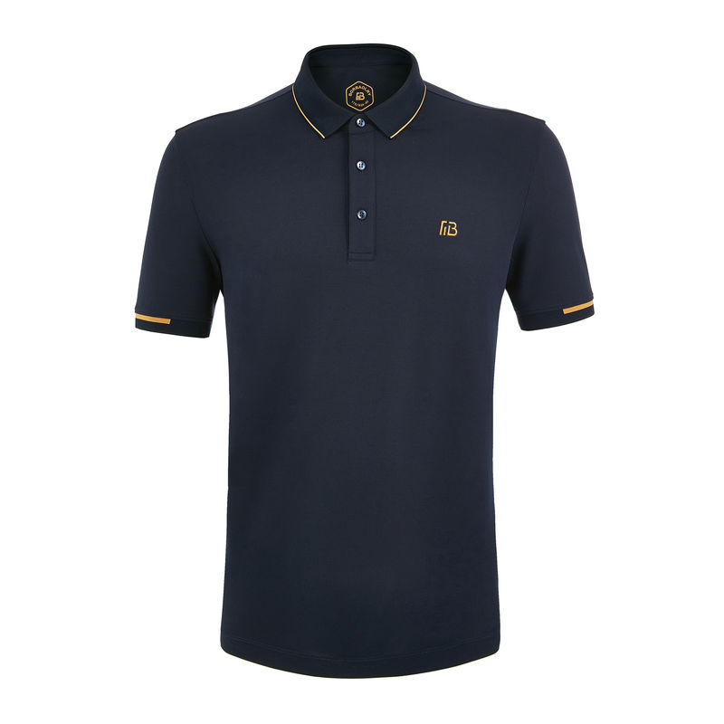 Kain rajutan kaos polo pria berserat lengan pendek 100% kapas organik