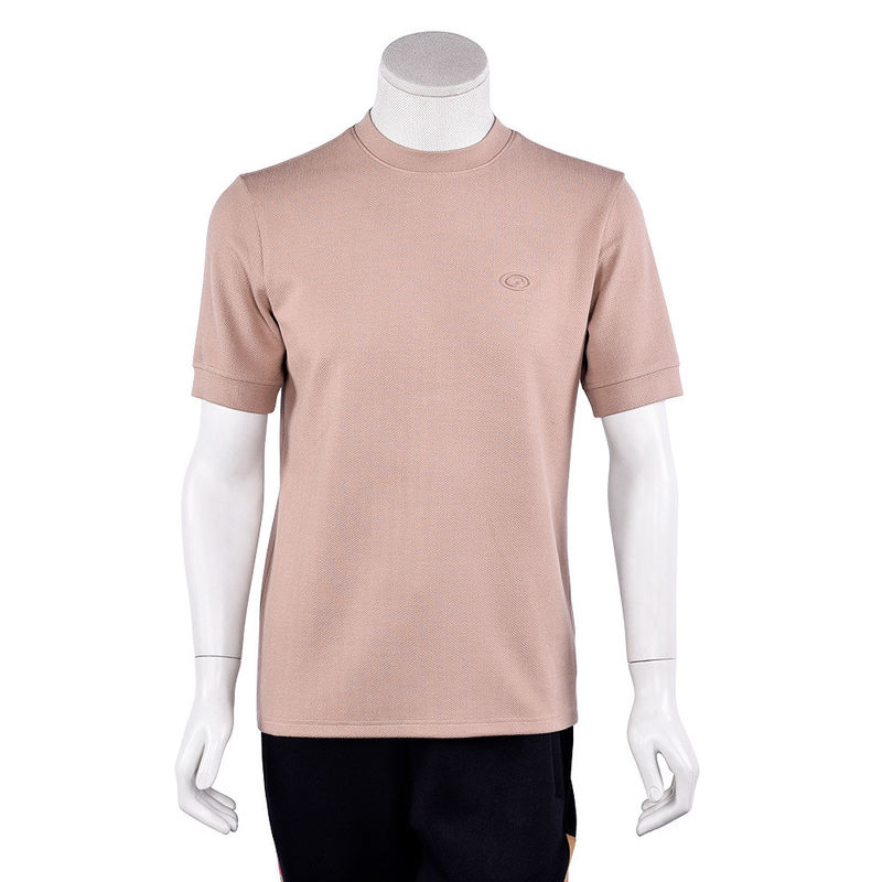 T-shirt polos wanita dengan label logo khusus dan kain bernapas cepat kering