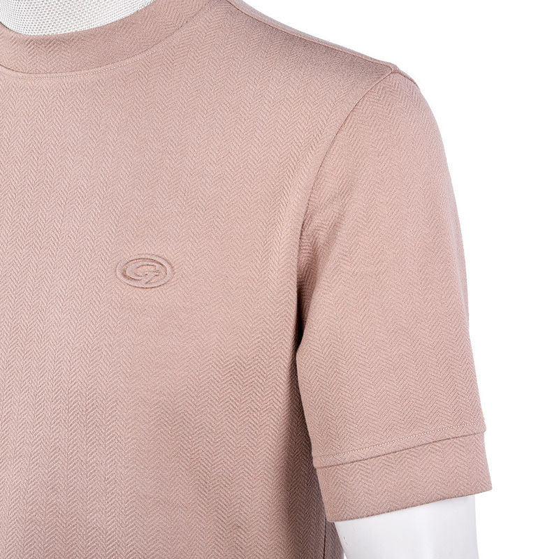 T-shirt polos wanita dengan label logo khusus dan kain bernapas cepat kering