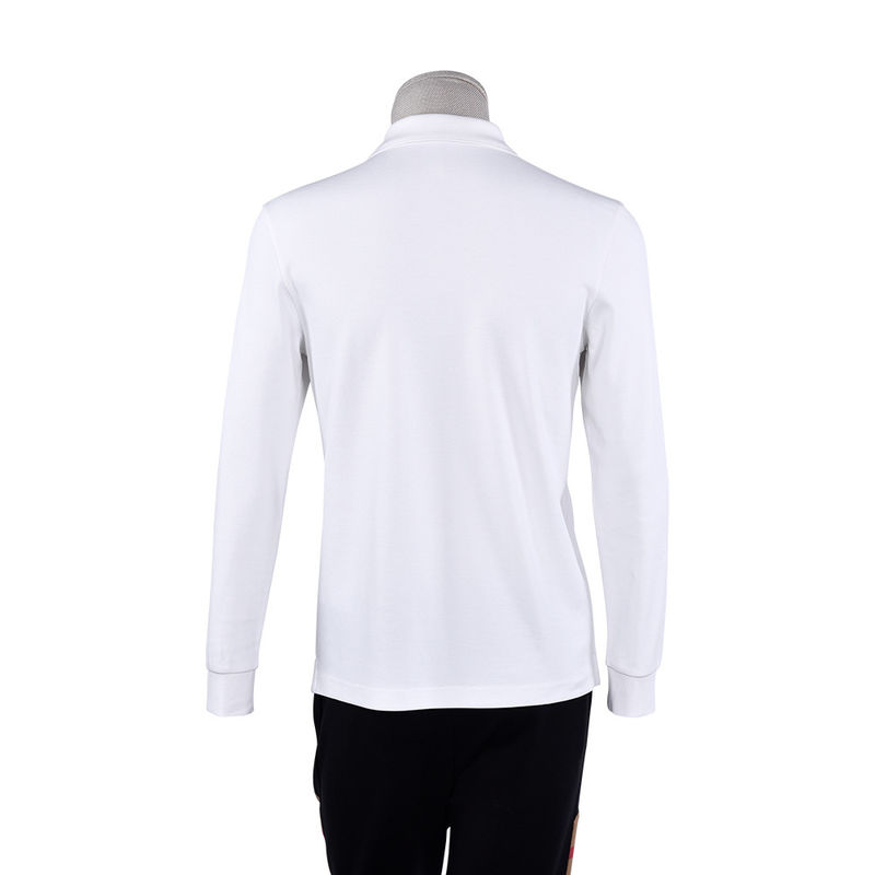 100% Katun//95% 5%Spandex Polo Pria Shirt lengan pendek dengan logo bordir kustom