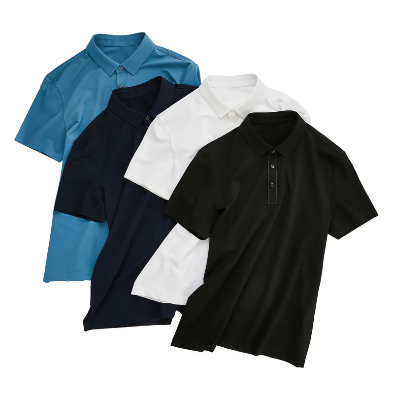 T-shirt polos katun lembut untuk pria dengan berat kain 170-210 gram