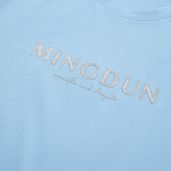 Kaos lengan pendek 100% katun pria dengan berat 300 gram dan desain logo khusus
