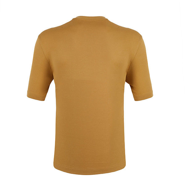 T-shirt pria pendek dengan cetakan layar puff kain rajutan polos