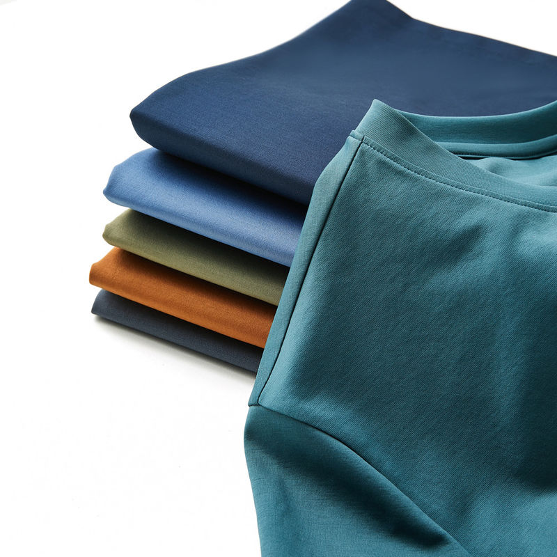 100 katun T-shirt cetak khusus lengan pendek O-Neck T-shirt untuk pria dan anak-anak