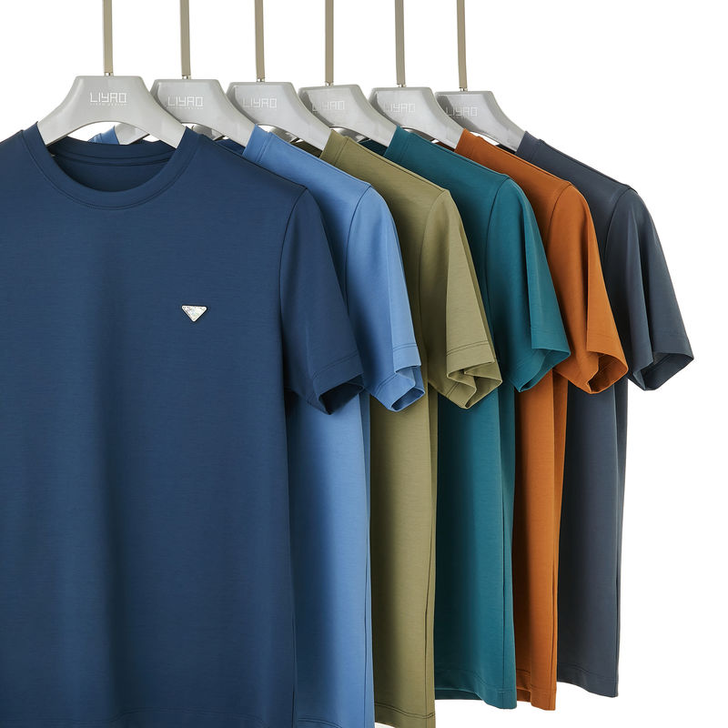 100 katun T-shirt cetak khusus lengan pendek O-Neck T-shirt untuk pria dan anak-anak