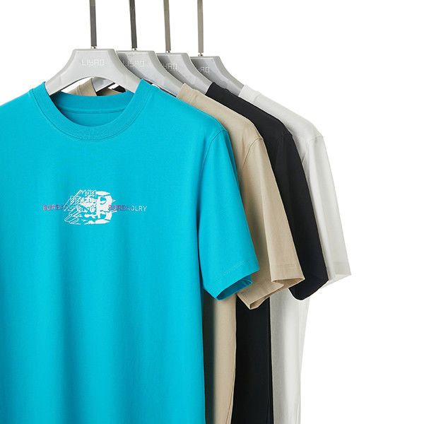 Knitted 100 Cotton Gym Pria Oversized T-Shirt Custom Logo Gaya untuk Musim Panas dan Olahraga