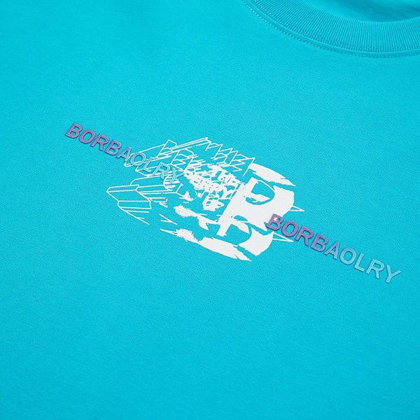 Knitted 100 Cotton Gym Pria Oversized T-Shirt Custom Logo Gaya untuk Musim Panas dan Olahraga
