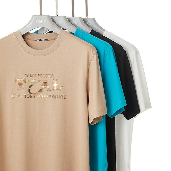 Custom Logo Klasik T-Shirt Untuk Pria Oversize Tops 100% Katun T-Shirt lengan pendek