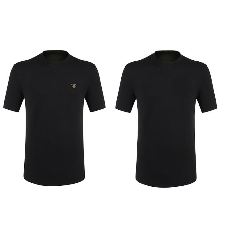 T-Shirt Putih dengan Pola Tombak untuk Pria Berukuran Besar dan 100% Kapas