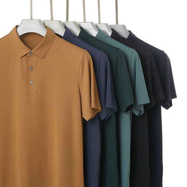 Pakaian Kerja DryFit yang ramah kulit Kaos Polo Disesuaikan untuk Golf Casual dan Pakaian Kerja