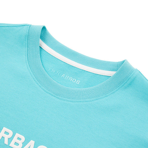 Fast Puff Print Design 250gsm T-Shirt Pria untuk Pakaian Kantor Casual Harian dan Olahraga