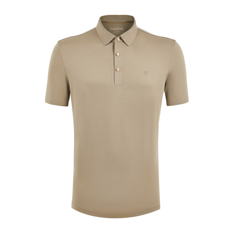 Pria Anti-kisut Ultra Seamless Polo-neck Pakaian Polo cepat kering dengan Desain Logo Khusus
