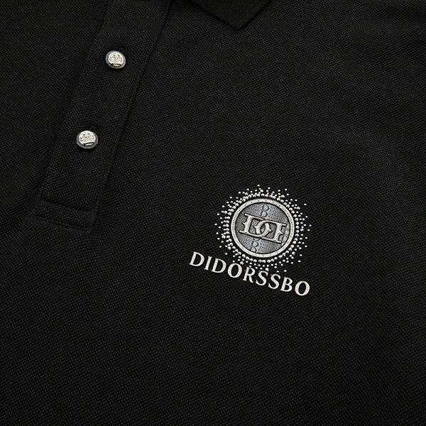 Custom Color Luxury Golf Polo Shirts Untuk Pria 100% Baju Polo T-Shirt dengan Pola Logo