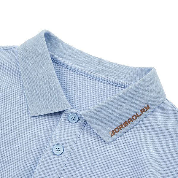 T-shirt olahraga bernafas yang dapat disesuaikan lengan pendek kaos polo pria 170-210 gram