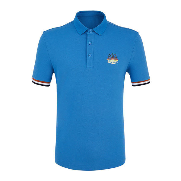 T-Shirt Polo Golf Biasa Disesuaikan T-Shirt Anak Laki-laki Polo Pria Putih Biru Hitam