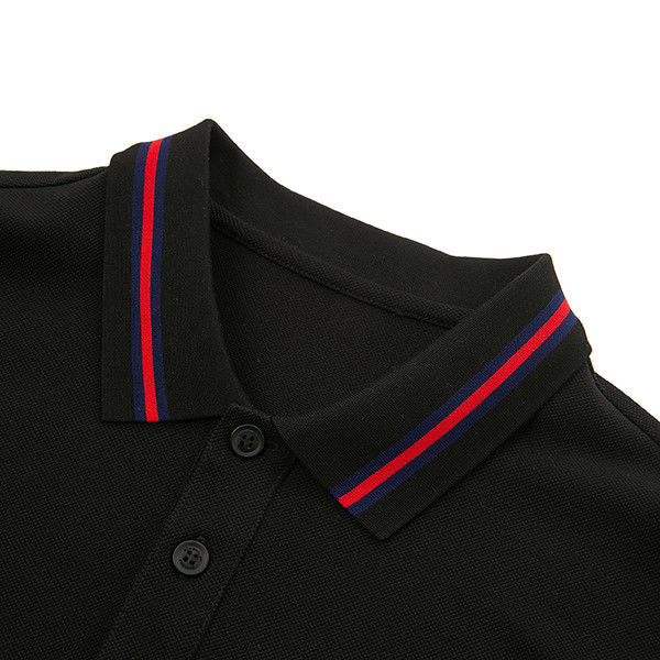 Bernafas Pria Knitted Polo Shirt di Oversize dengan logo yang disesuaikan dan gaya kasual