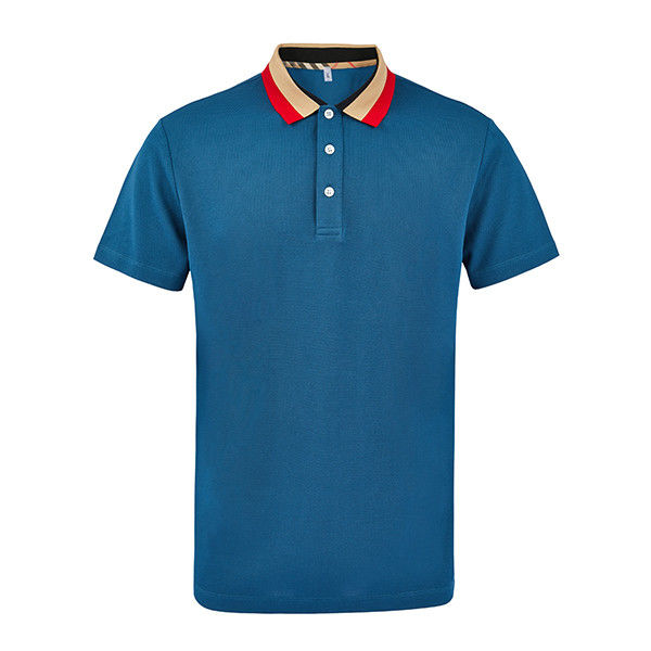 Dukungan 7 hari Sampel pesanan lead time harian Kantor kasual memakai cepat kering organik katun polo kaos