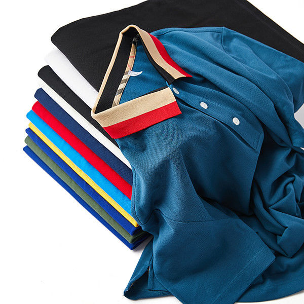 Dukungan 7 hari Sampel pesanan lead time harian Kantor kasual memakai cepat kering organik katun polo kaos