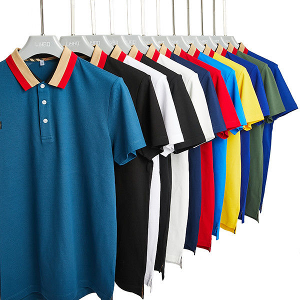 Knitted Short Sleeve Women'S Polo Shirts Warna Biasa Anti Kerutan OEM ODM