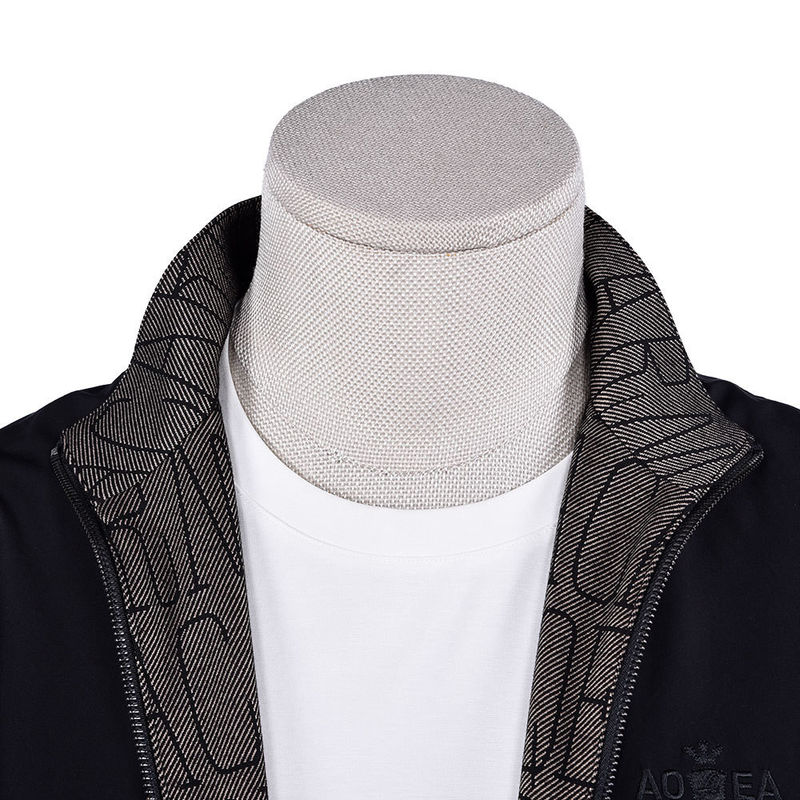 Custom Logo Warna Pria Crewneck Sweatshirts Anti Pilling Dalam 100% Kain Katun