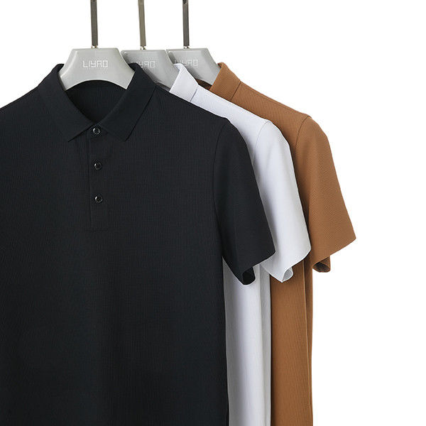 Kaos Polo lengan pendek untuk pria Desain modern Bernafas Casual Loose Fit Nyaman