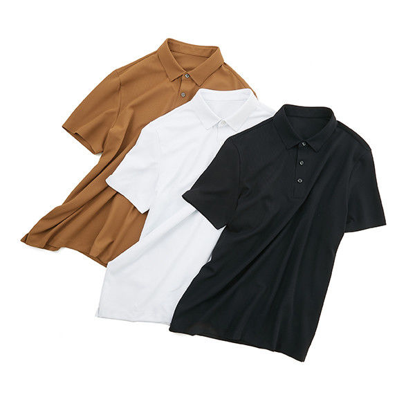 Kaos Polo lengan pendek untuk pria Desain modern Bernafas Casual Loose Fit Nyaman