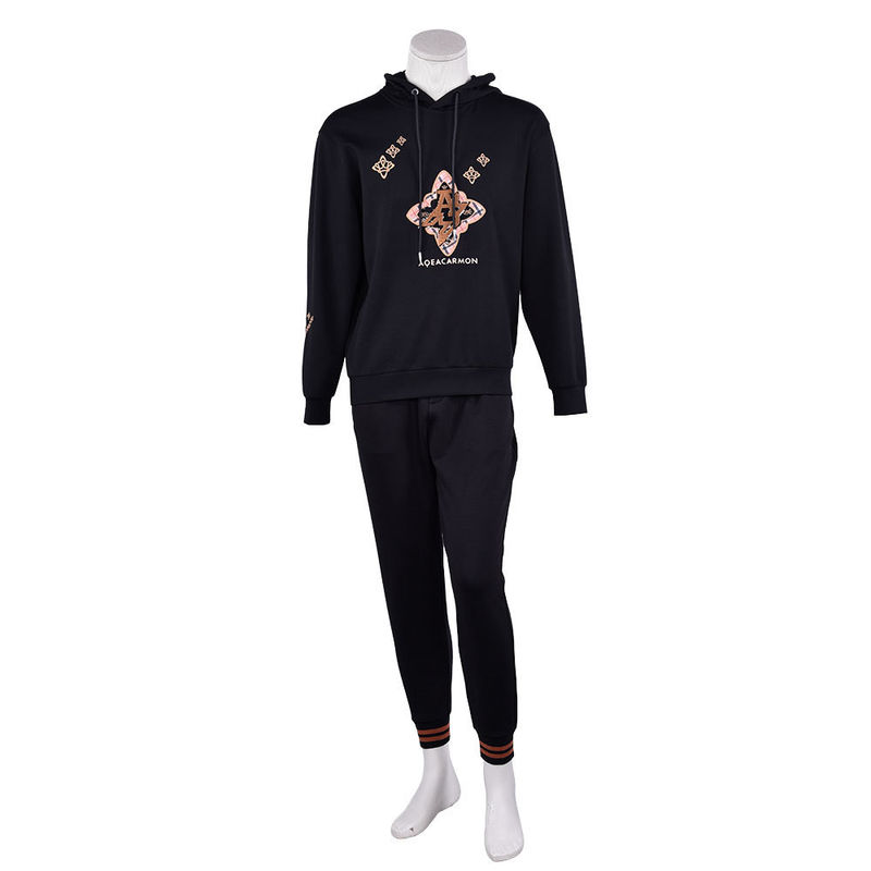 Jogging Cotton Pria Hoodie Sweat Wicking Custom Pattern Logo 450Gsm Untuk Olahraga