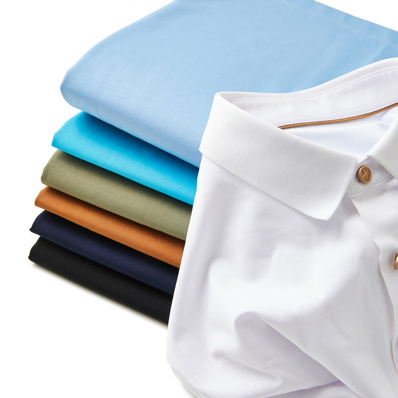 T-Shirt Golf Polo Pria yang Dipersonalisasi 170-210Gram Logo Disesuaikan 95%Kotton 5%Spandex