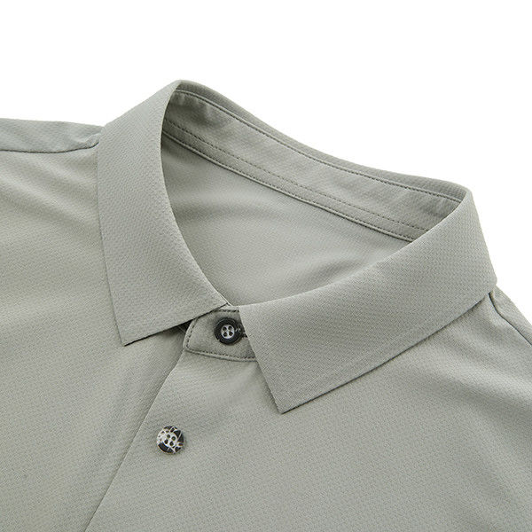 Custom Color Logo Pria Plus Size Polo T-Shirt dengan Desain Mesh cepat kering dan bernapas