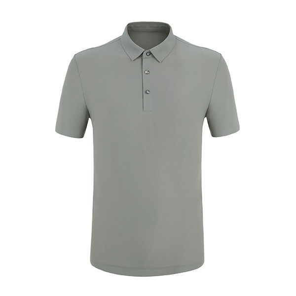 Custom Color Logo Pria Plus Size Polo T-Shirt dengan Desain Mesh cepat kering dan bernapas