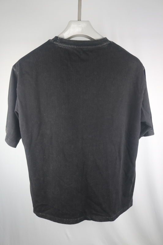 Pria Casual Acid Wash 100%T-Shirt kapas Berat 230 260gsm Oversize Plain Blank