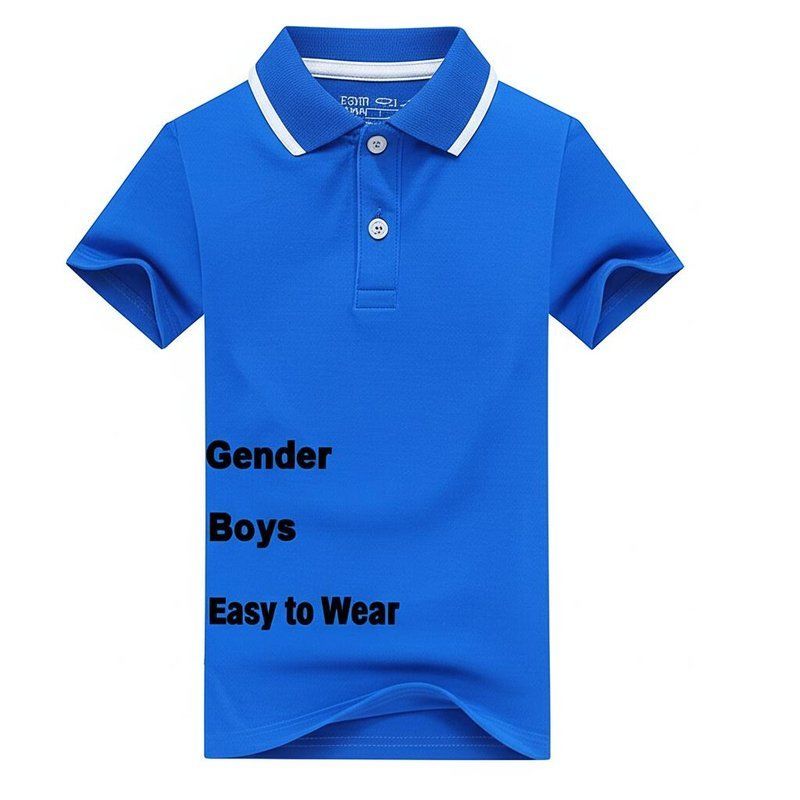 Kemeja Polo Anak Laki-laki yang Terjangkau untuk Kelompok Usia Anak-anak Jenis Kelamin Laki-laki Mudah Dipakai