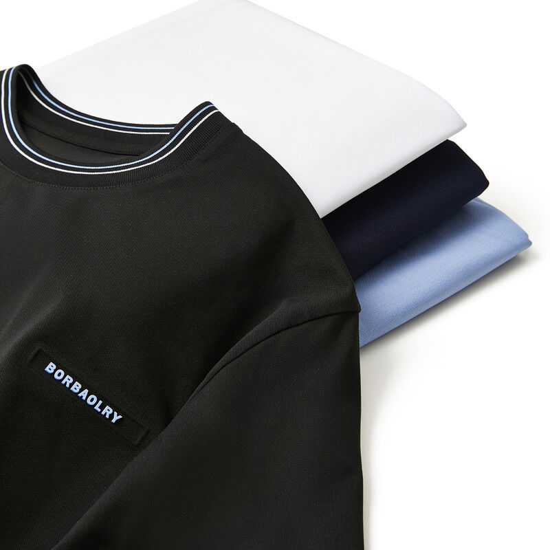 Grosir T-Shirt Dengan Logo Custom Logo Cetak Produsen Sport Daily Casual Crewneck Round Neck T-Shirt untuk Pria