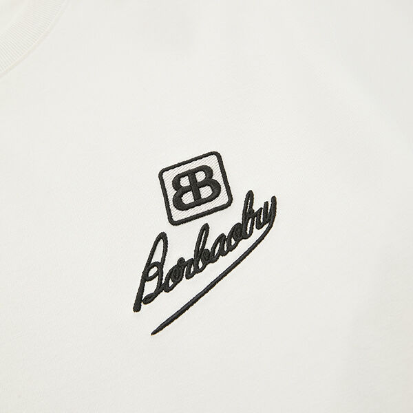 Kaos Pria Kasual 100% Katun 250 Gsm Oversized Fashion Essential Lengan Pendek T Shirt Bordir Puff Kustom