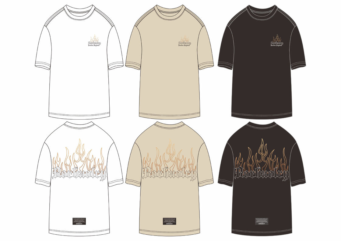 Kaos Pria Oversized Streetwear Katun Berat Hitam Musim Panas Berkualitas Tinggi