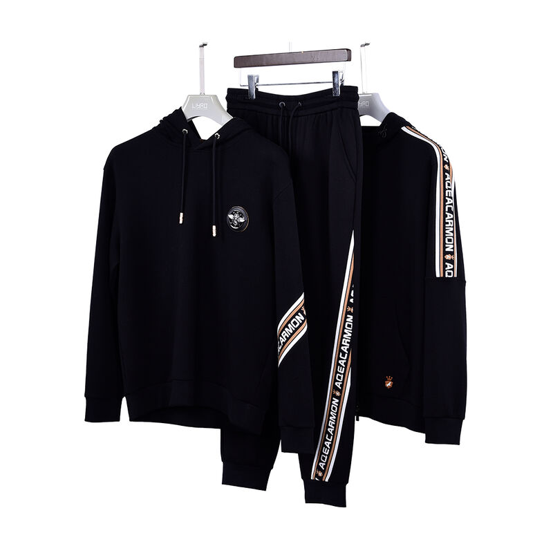 Plus Size Windproof Custom Logo Desain Pria Set Hoodie Berkualitas Tinggi Hoodie Berkelanjutan Tracksuit Sportswear Sweatpants Sweater