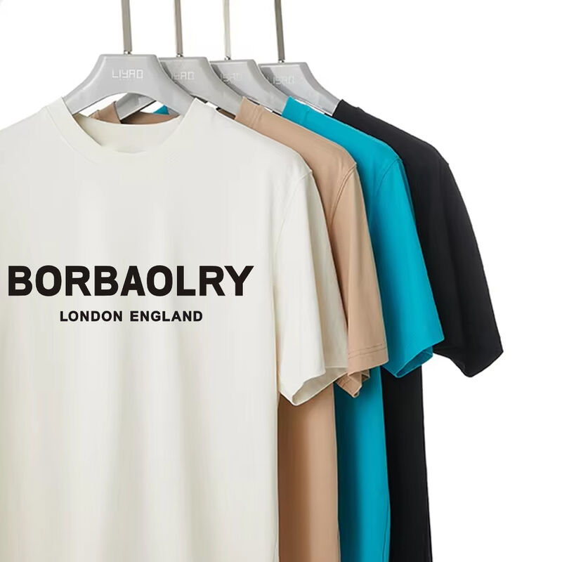 Grosir Custom 170-210gram Elastisitas Tinggi Kualitas Baik Pribadi Pria T-Shirt Dengan Logo