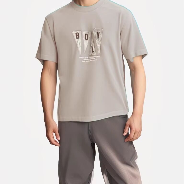 Custom High Quality 100% Cotton Screen Printing Short Sleeve Crew Neck Logo T-shirt Printing