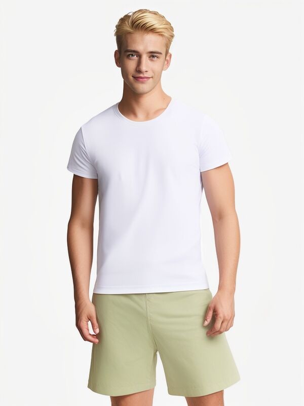 Kaos Ketat Pria Pakaian Olahraga Poliester Atletik Binaraga Kemeja Kebugaran Pria Kemeja Gym Longgar Pria