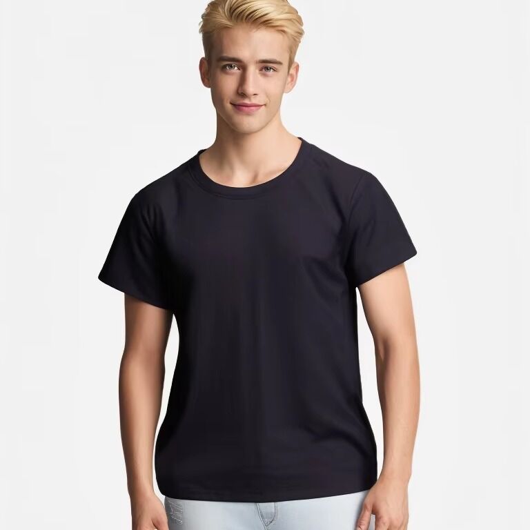 T-Shirt Pribadi T-Shirt O-Neck Pria 100% Katun Cepat kering Bernafas Vintage Foto Custom lengan pendek Solid