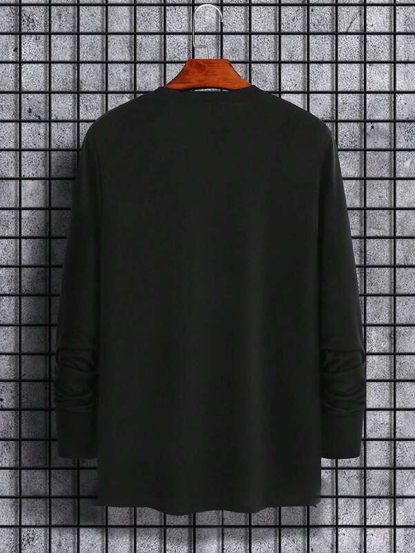 Kaos Grafis Pria Bahan Lembut Nyaman Bernapas Pakaian Santai Gaya Esensial Musim Panas Kaos Tidur Santai