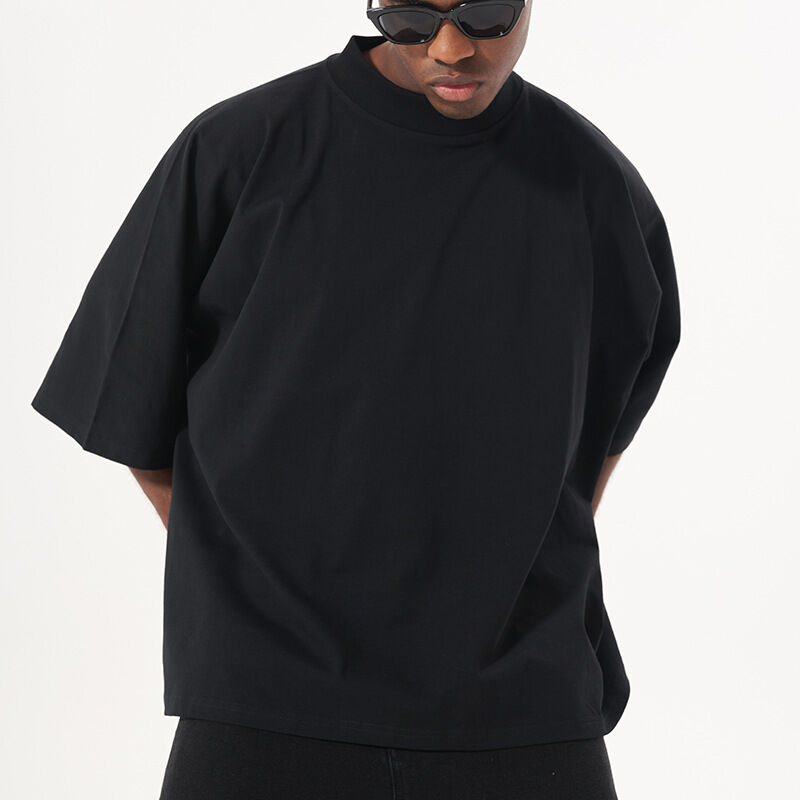 Produsen Pakaian T-Shirt 220 Gsm T-Shirt Berat T-Shirt tanpa jahitan T-Shirt kotak potong T-Shirt