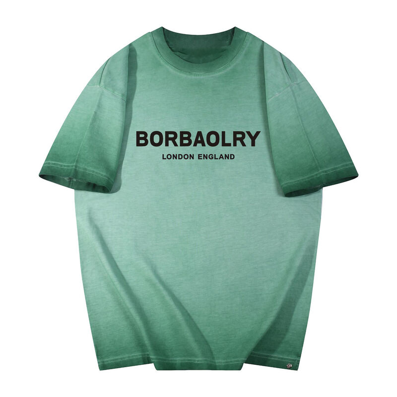 Hot Custom T-shirt Pria Cuci untuk Melakukan Gaya Lama Ukuran Besar Kaos Logo Khusus Pencetakan Kaos Fashion Casual lengan pendek