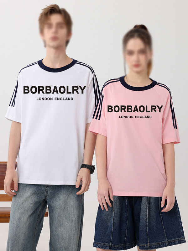 Kaos Logo Cetak Kustom Gaya Kasual dengan Cetak Digital dalam MOQ Rendah Pesanan Mendesak untuk Pria/wanita/anak