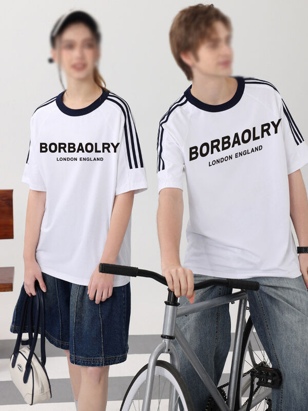 Kaos Logo Cetak Kustom Gaya Kasual dengan Cetak Digital dalam MOQ Rendah Pesanan Mendesak untuk Pria/wanita/anak