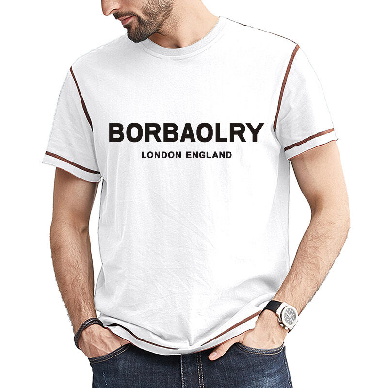 Logo yang disesuaikan pada T-shirt Gym Kompresi Kebugaran Pengeringan Cepat Otot Bernafas Pria Pakaian Olahraga Lengan Atletik T-shirt ketat