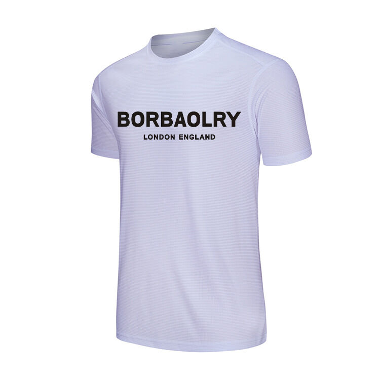 Jual Panas Pribadi Blain Round Neck T-Shirt Pengeringan Fit T Ditcetak T-Shirt Dengan Logo Sesuai