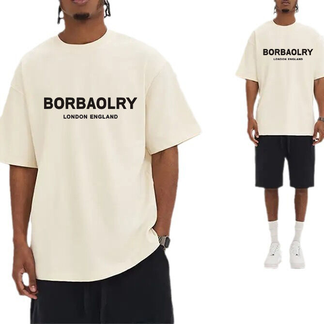 220 Gsm Baju T-Shirt Kualitas Tinggi Drop Bahu T-Shirt Oversized Grosir Custom Tshirts untuk Pria