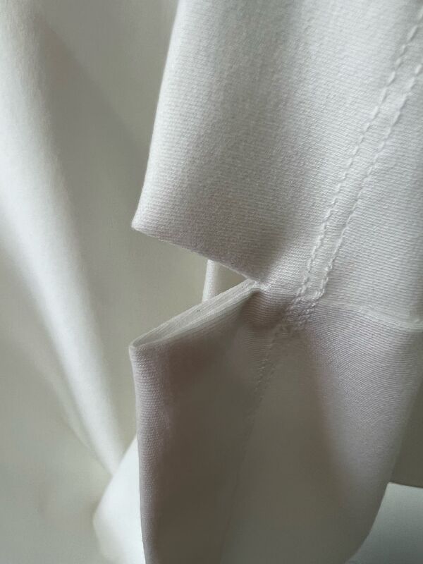 Kaos Putih Pria, Cetakan Surat Flocking, Lengan Pendek Casual Top 100% katun Kaos Pria