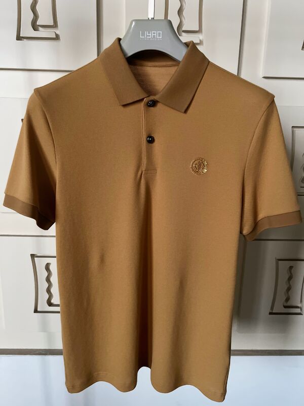 Pria untuk Polo T-Shirt Kualitas tinggi kapas Custom bordir Logo atau Mesin Cetak Logo Casual Brand Kota Polos